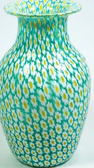 Murano millefiori vase 17