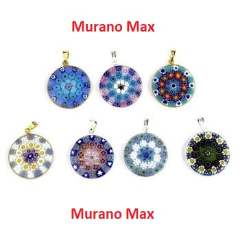Millefiori Glass Pendants