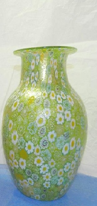 Murano millefiori vase 8