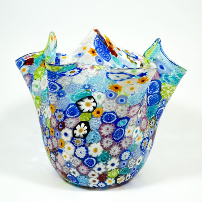 Murano millefiori vase 14