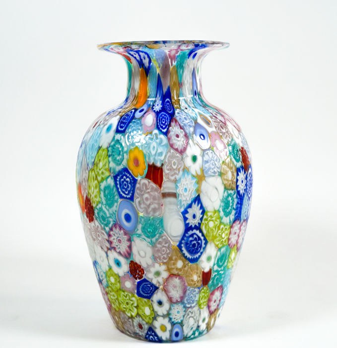Murano millefiori vase 7